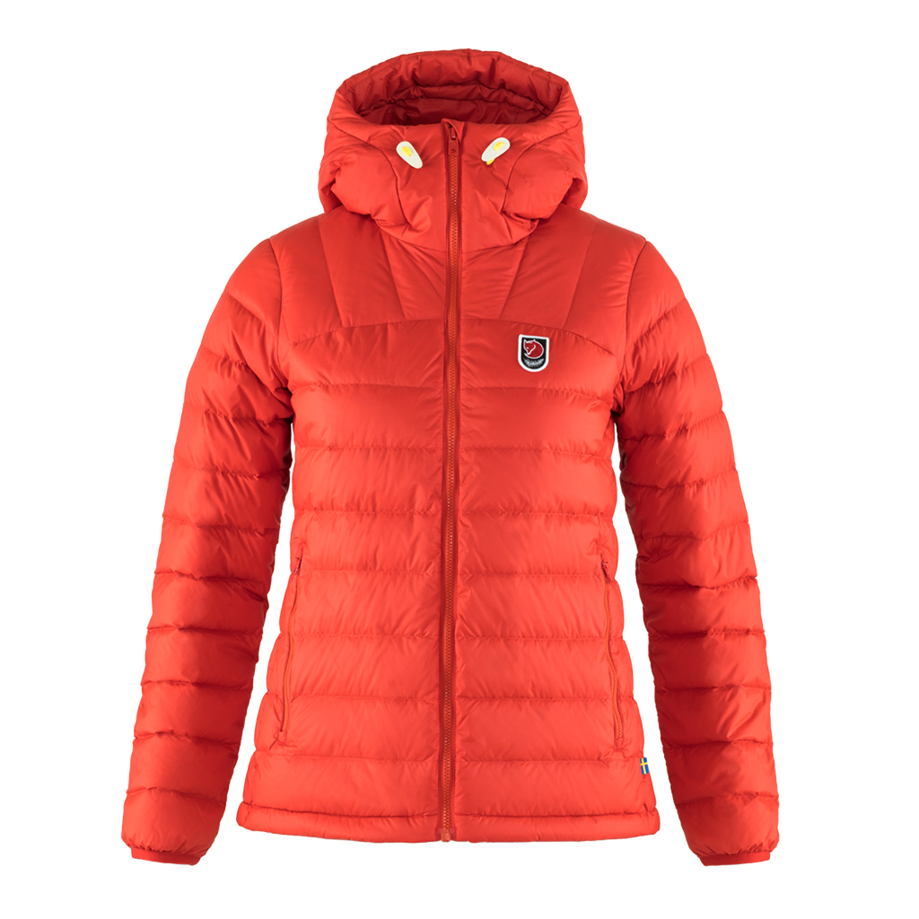 Damska kurtka puchowa Fjallraven Expedition Pack Down Hoodie Women red - M