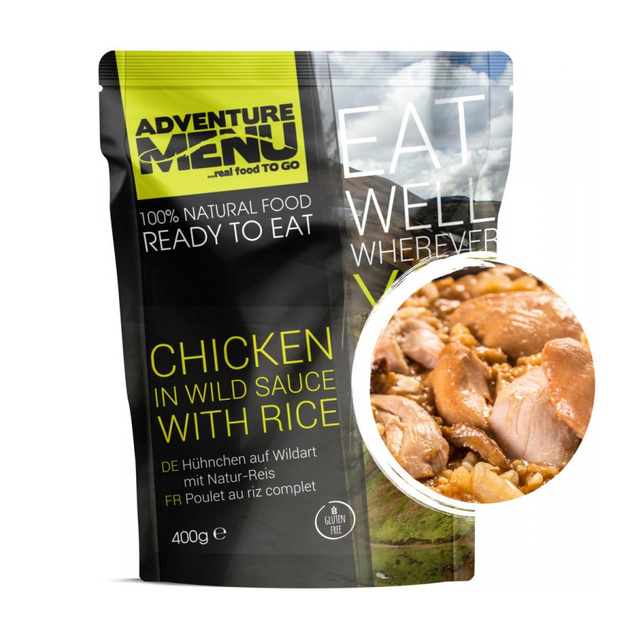 Danie gotowe ADVENTURE MENU Kurczak w dzikim sosie z ryżem 400 g - ONE SIZE