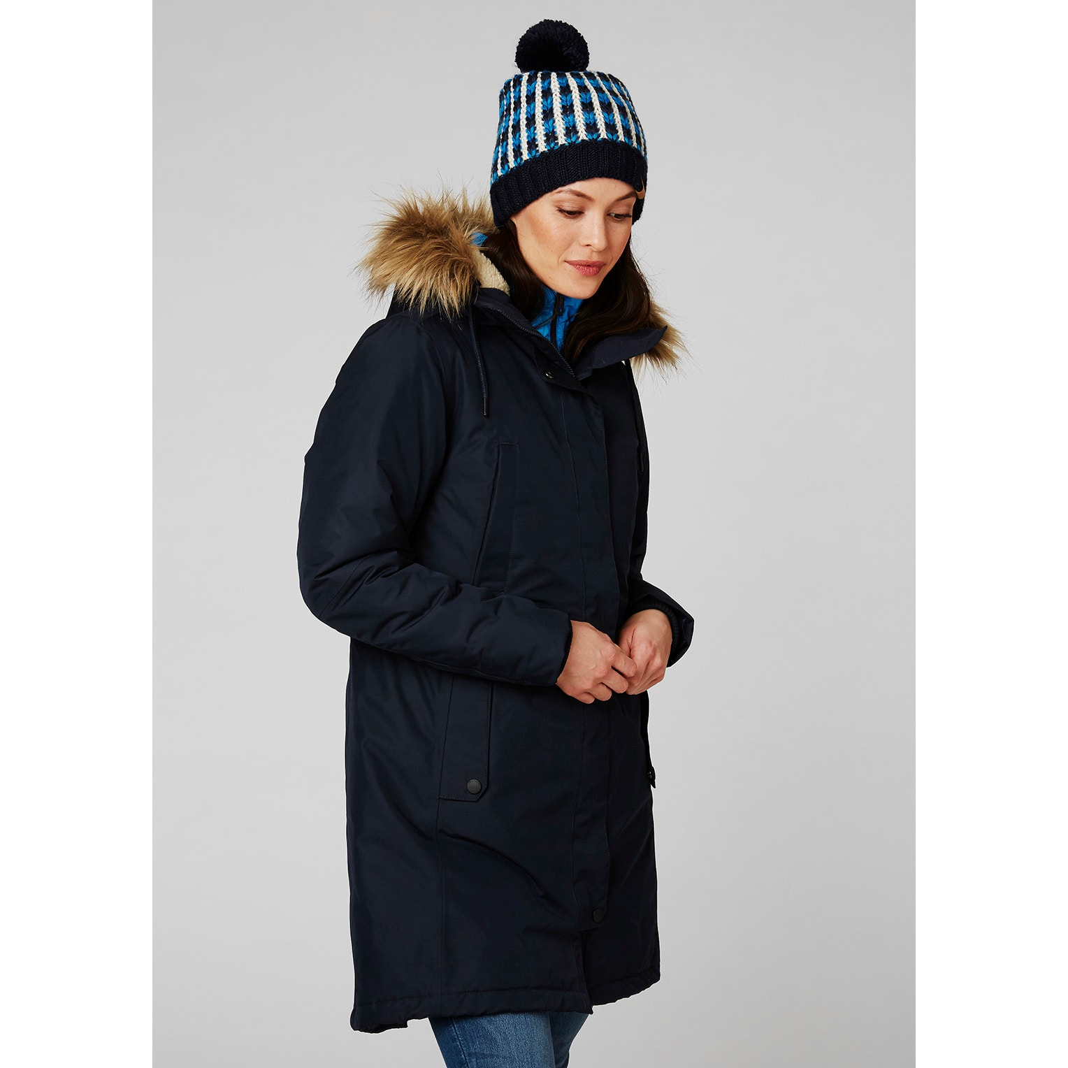Damska parka Helly Hansen Mayen Parka navy - M