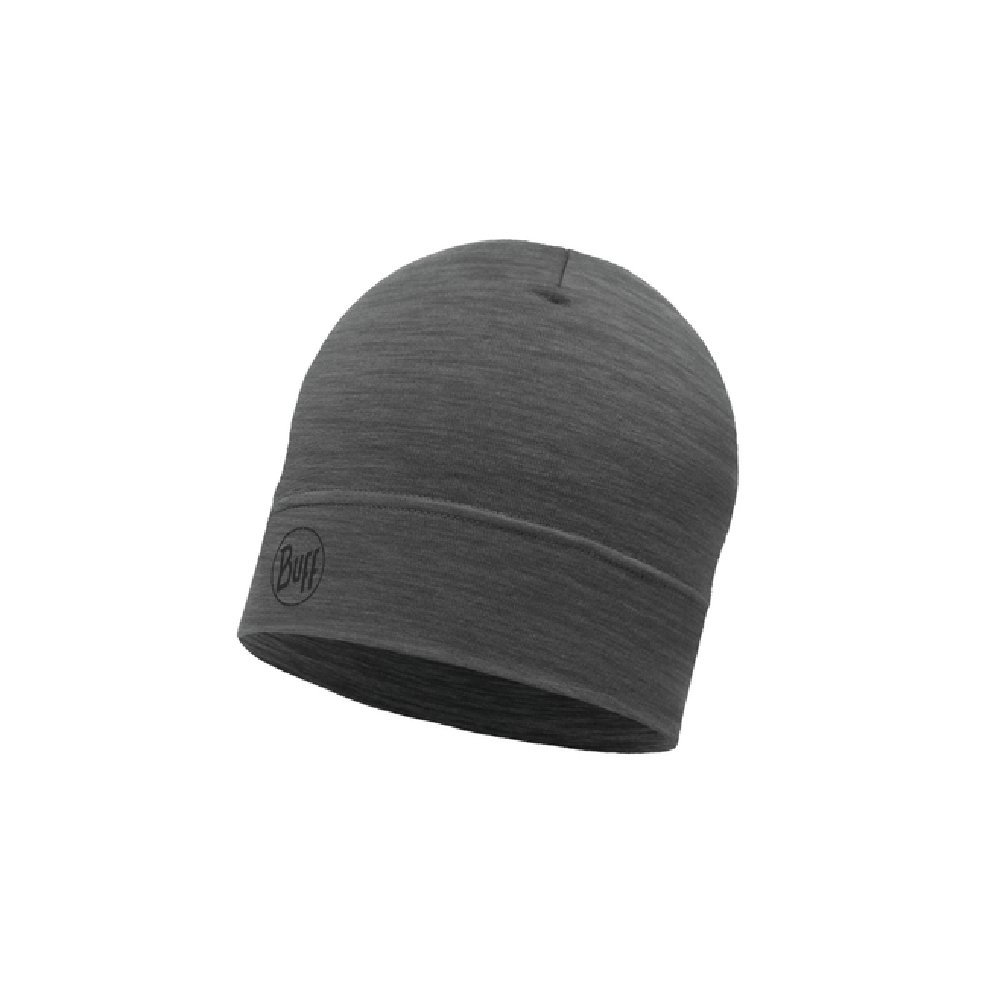 Czapka Buff Merino Lightweight solid grey - ONE SIZE