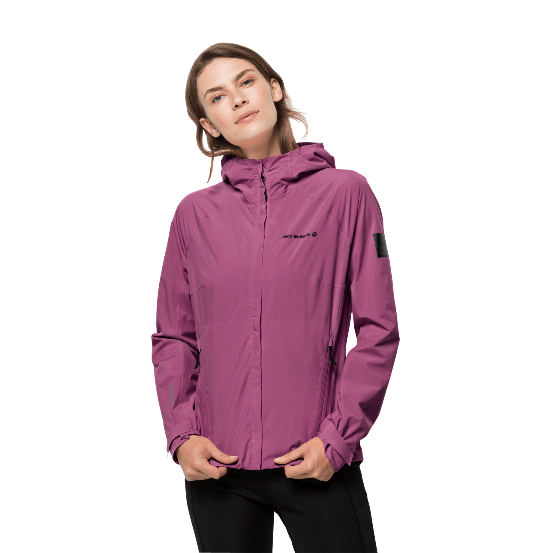 Damska kurtka przeciwdeszczowa TASMAN PEAK JKT W violet quartz - XL