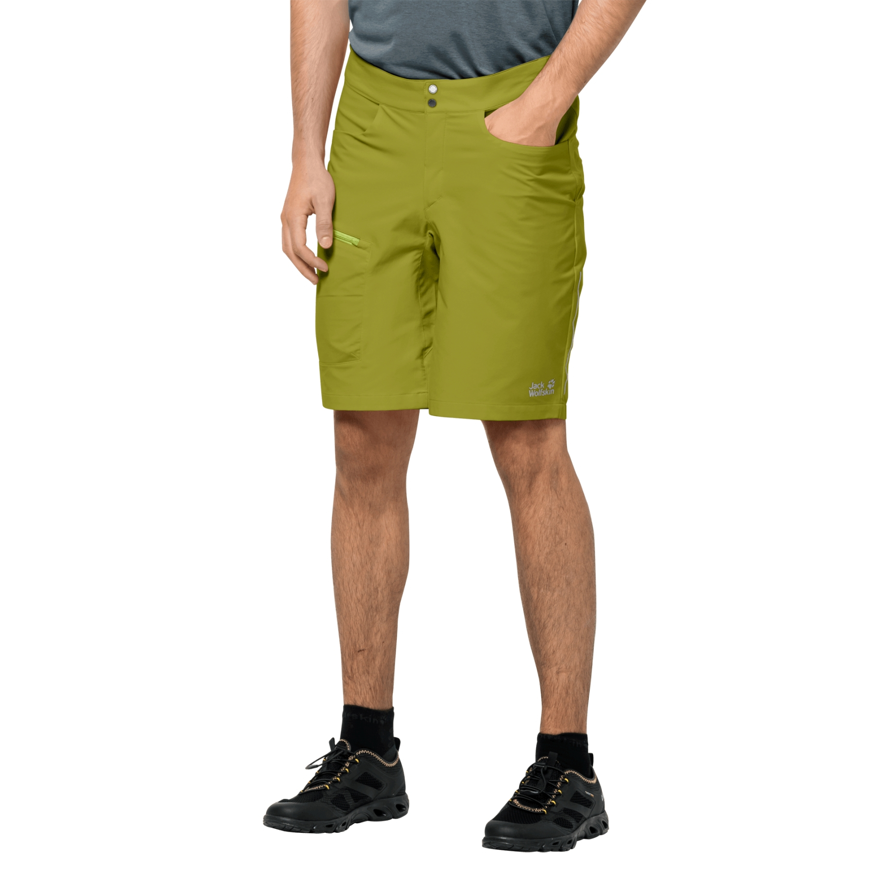 Męskie spodenki sportowe TOURER SHORTS M golden cypress - 46