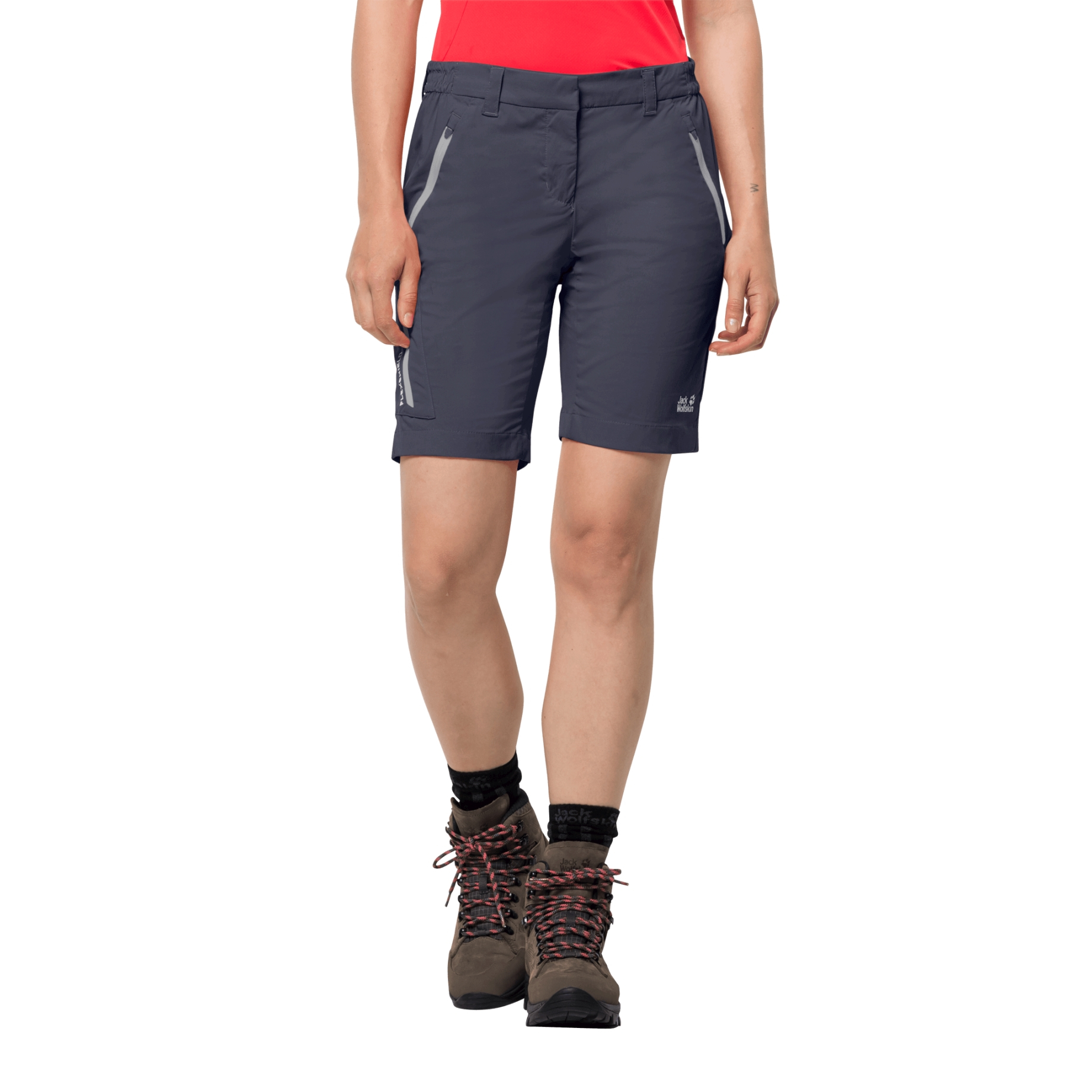 Spodenki turystyczne OVERLAND SHORTS W graphite - 34
