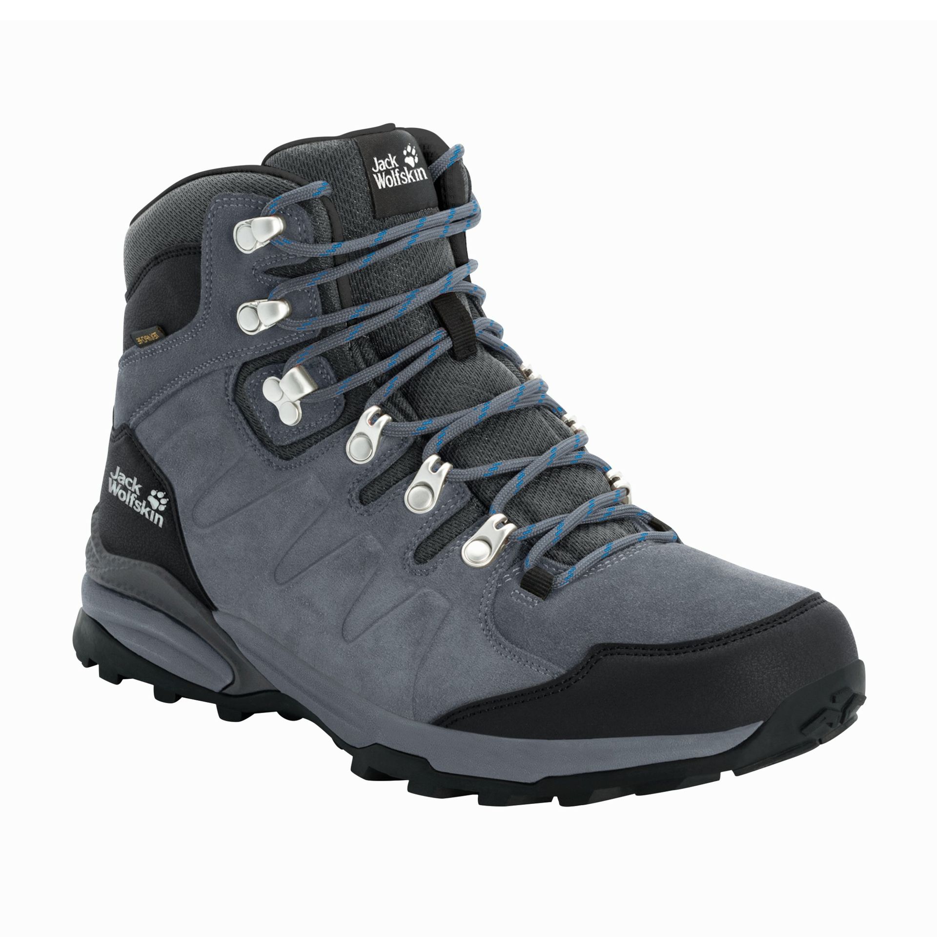 Buty męskie na wędrówki Jack Wolfskin REFUGIO TEXAPORE MID M grey / black - 45