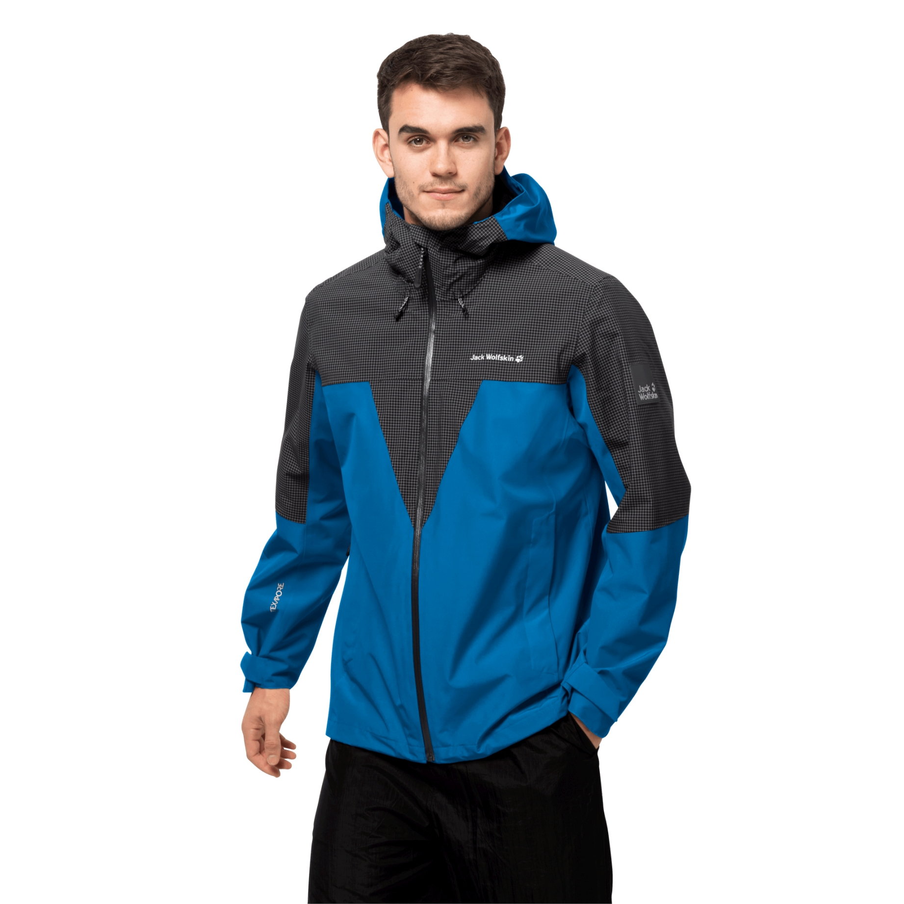 Męska kurtka przeciwdeszczowa DNA RHAPSODY JACKET M blue pacific - S