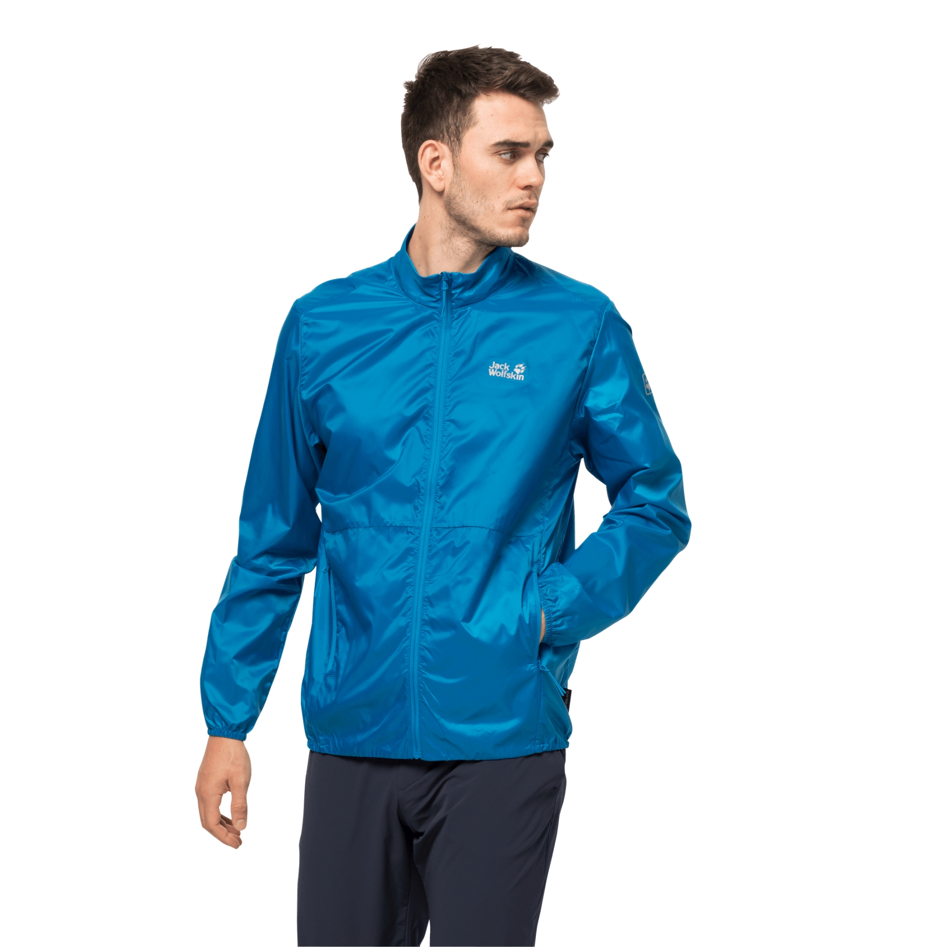 Kurtka męska PACK & GO WINDSHELL M blue pacific - S