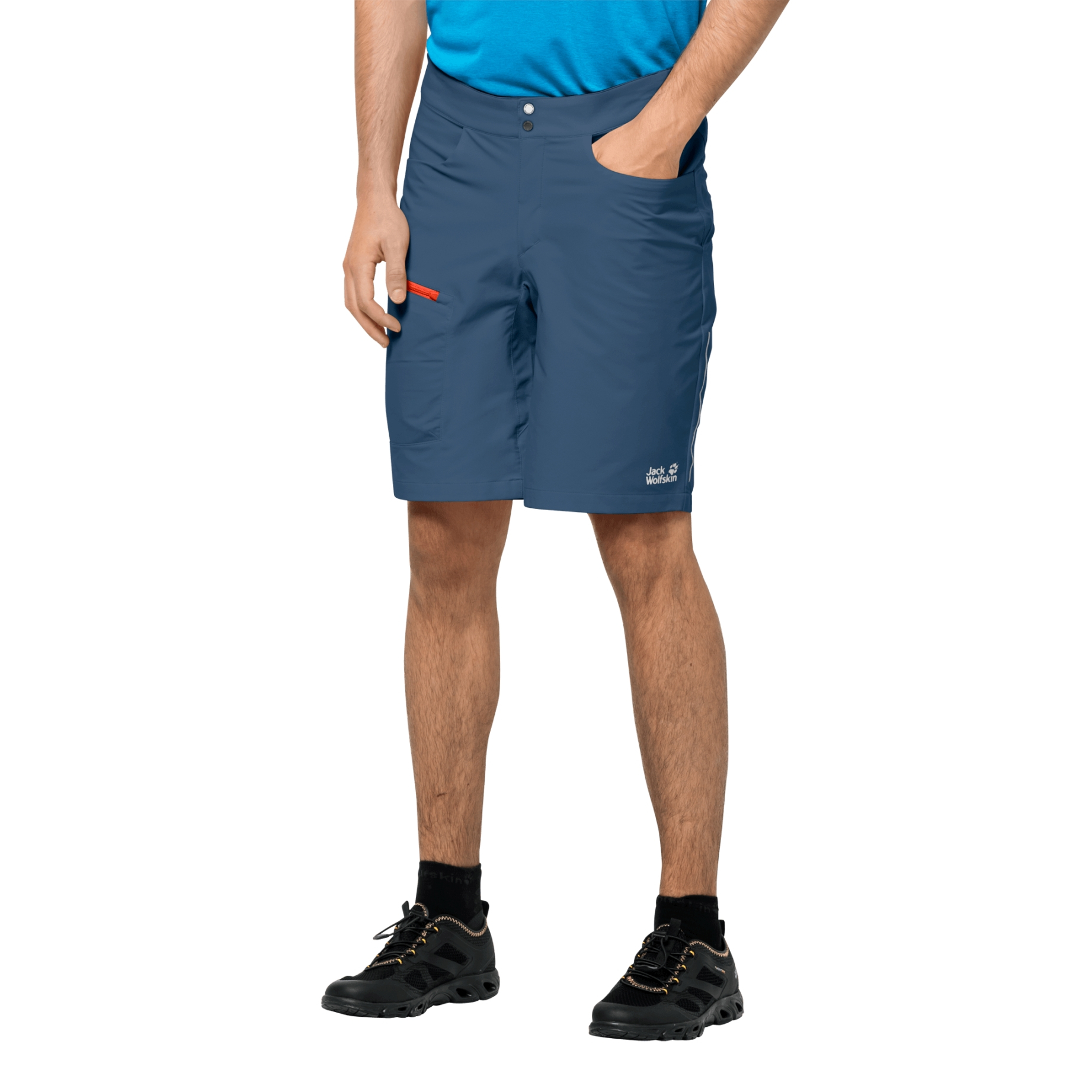 Zdjęcia - Odzież rowerowa Jack Wolfskin Męskie spodenki sportowe TOURER SHORTS M thunder blue - 48 