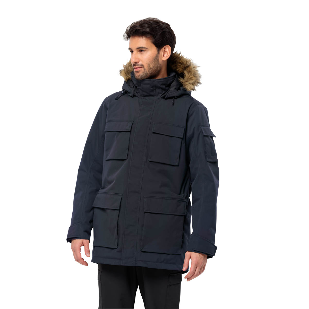 Męska parka Jack Wolfskin GLACIER CANYON PARKA night blue - M