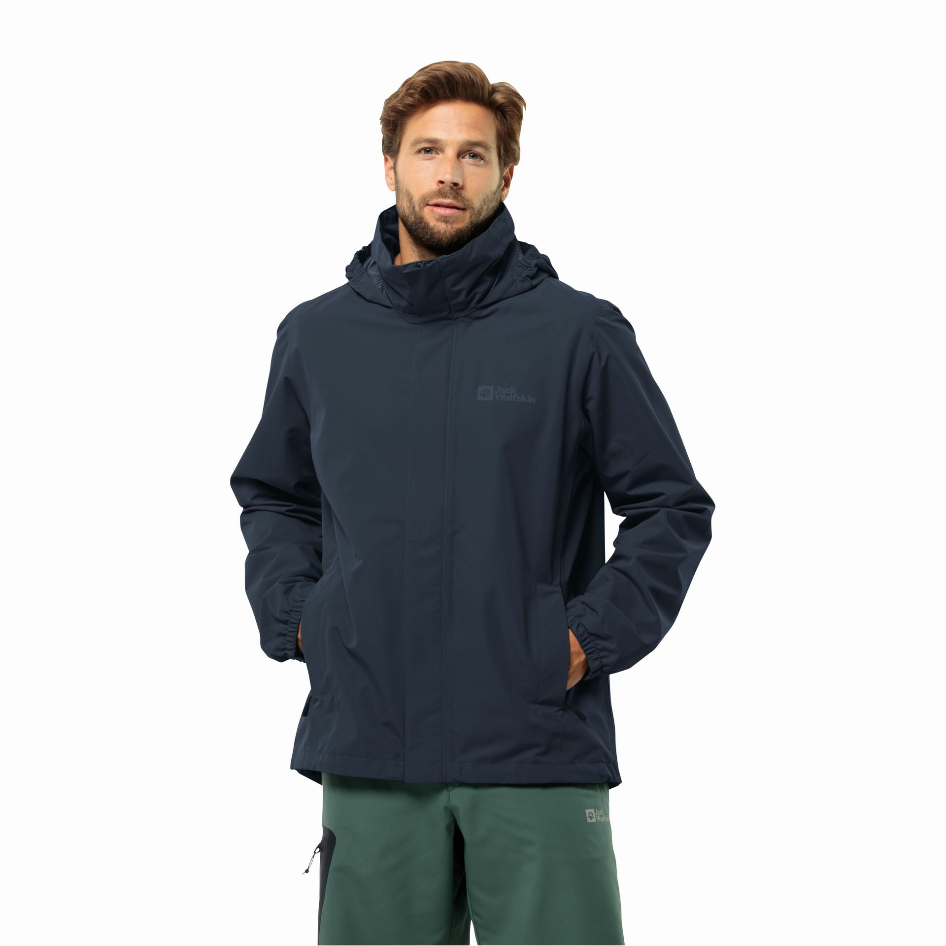 Męska kurtka Jack Wolfskin STORMY POINT 2L JKT M night blue - S