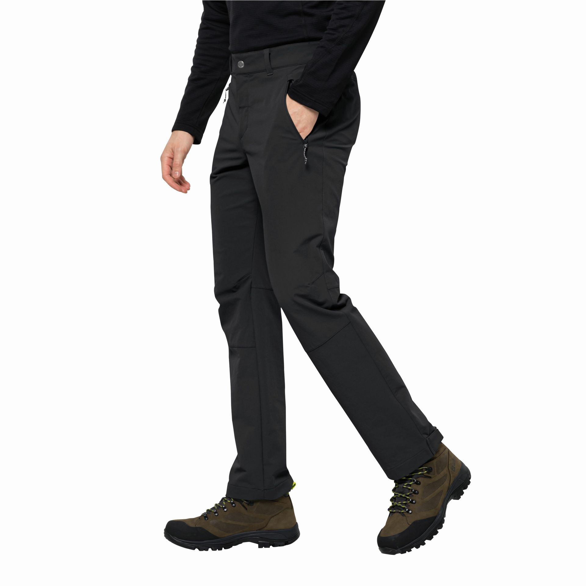 Męskie spodnie softshellowe Jack Wolfskin ACTIVATE XT PANTS M black - 46