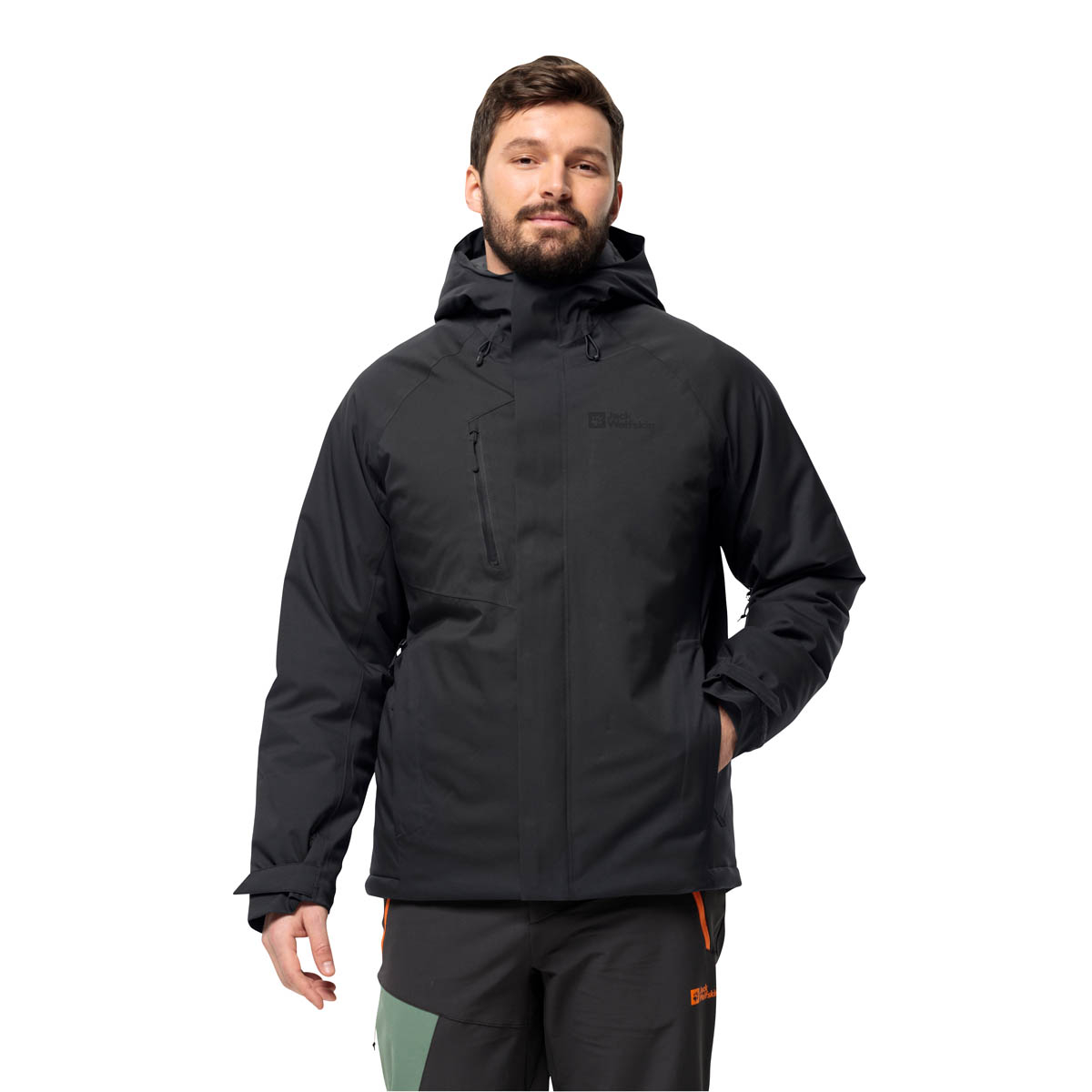 Męska kurtka hadshellowa Jack Wolfskin TROPOSPHERE INS JKT M black - S