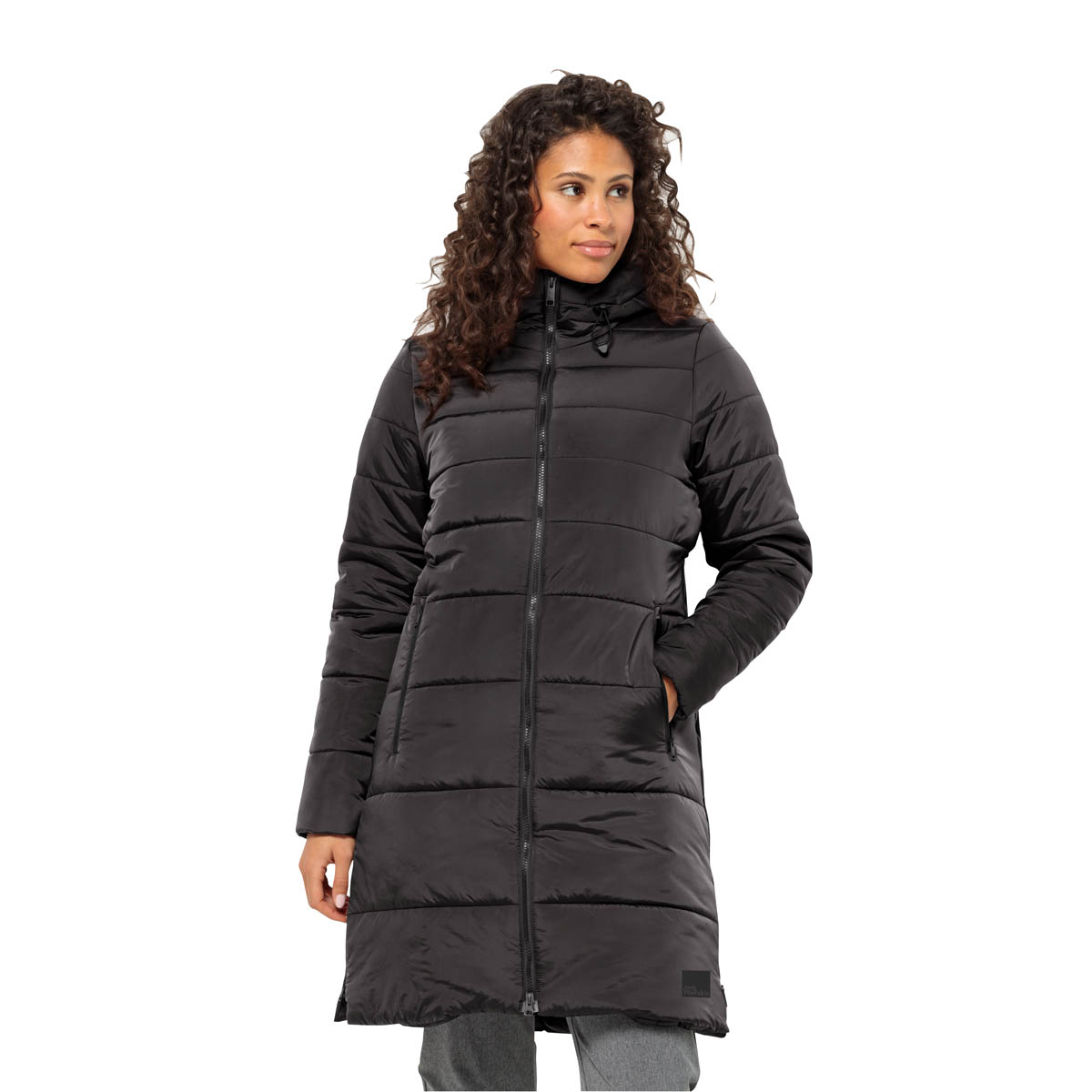 Damski płaszcz Jack Wolfskin EISBACH COAT W phantom - S