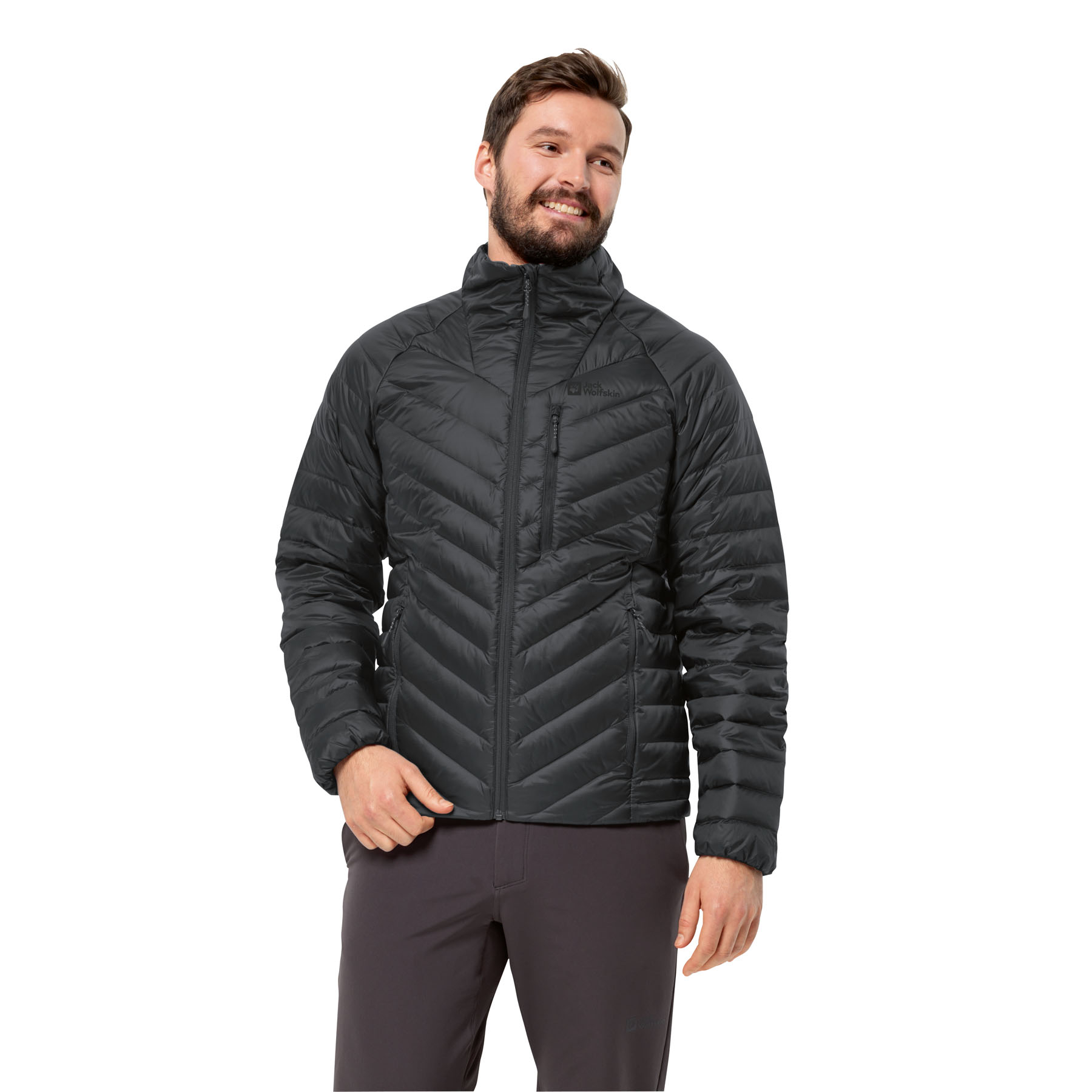Męska kurtka puchowa Jack Wolfskin PASSAMANI DOWN JKT M phantom - L