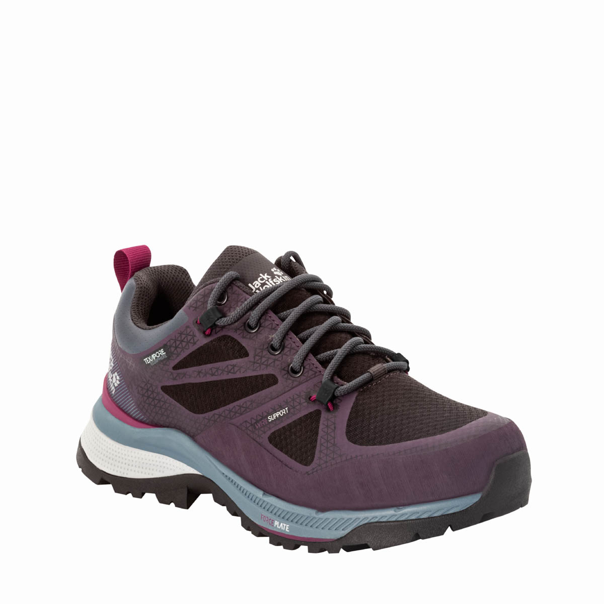 Buty damskie trekkingowe Jack Wolfskin FORCE STRIKER TEXAPORE LOW W purple / grey - 36