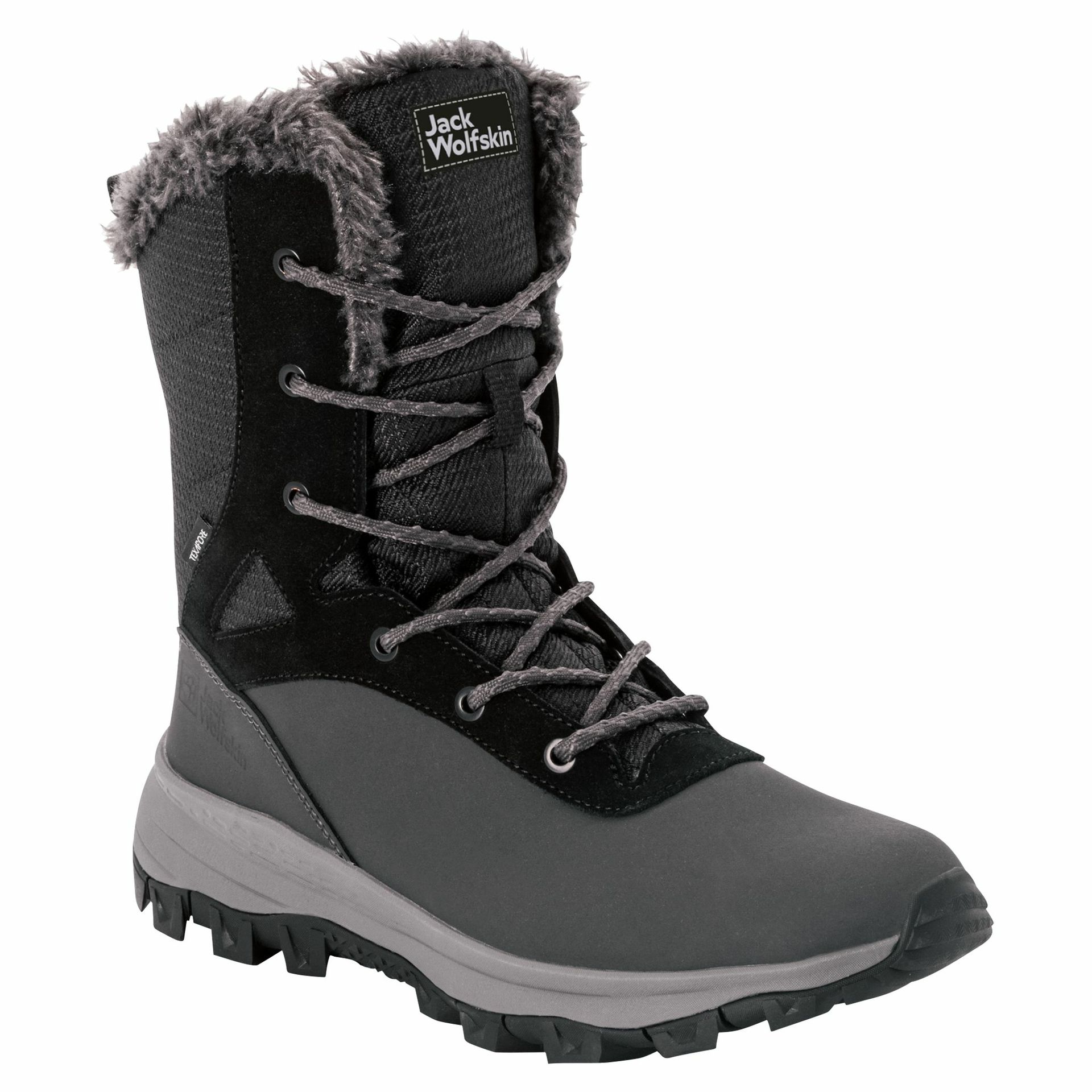 Damskie buty zimowe Jack Wolfskin EVERQUEST TEXAPORE SNOW HIGH W phantom / black - 36