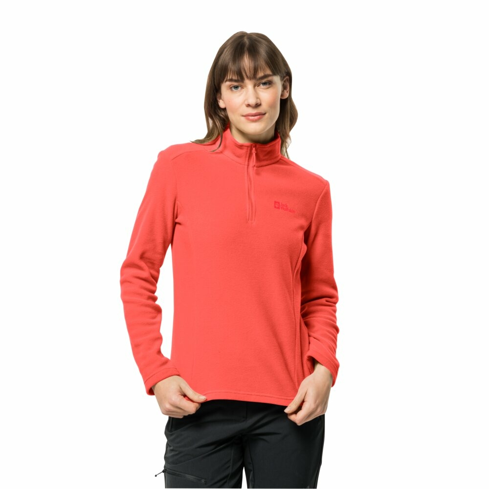 Damska bluza polarowa Jack Wolfskin TAUNUS HZ W hot coral - L