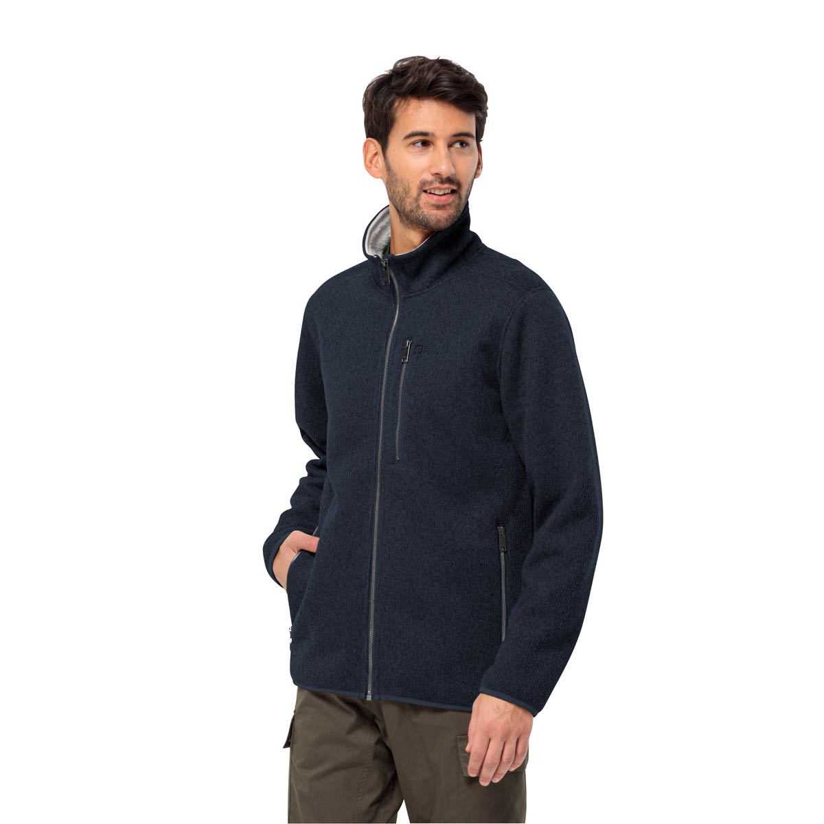 Męska kurtka polarowa Jack Wolfskin ROBSON FJORD JACKET night blue - L