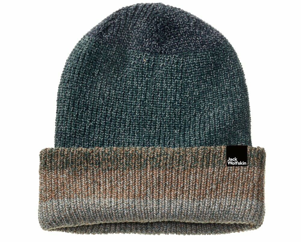 Dziecięca czapka Jack Wolfskin SPIRIT KNIT BEANIE Y walnut brown - ONE SIZE