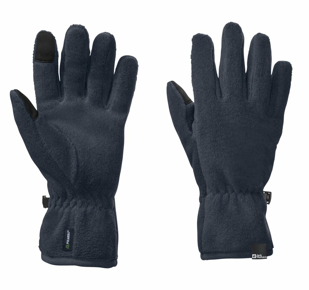 Dziecięce rękawiczki polarowe Jack Wolfskin SPIRIT FLEECE GLOVE Y night blue - S/M