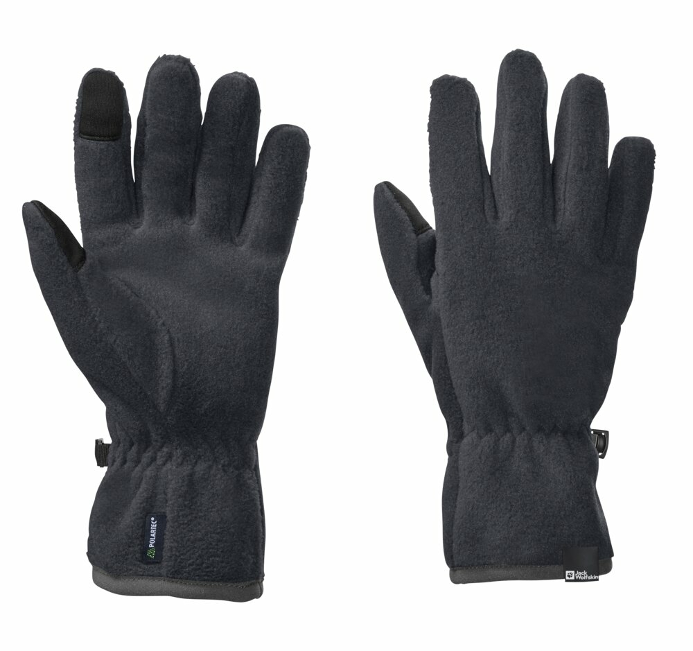 Dziecięce rękawiczki polarowe Jack Wolfskin SPIRIT FLEECE GLOVE Y phantom - S/M