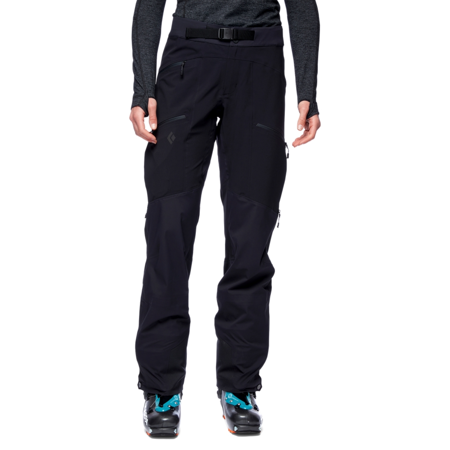 Zdjęcia - Odzież narciarska Black Diamond Damskie spodnie  DAWN PATROL HYBRID PANTS black - S 