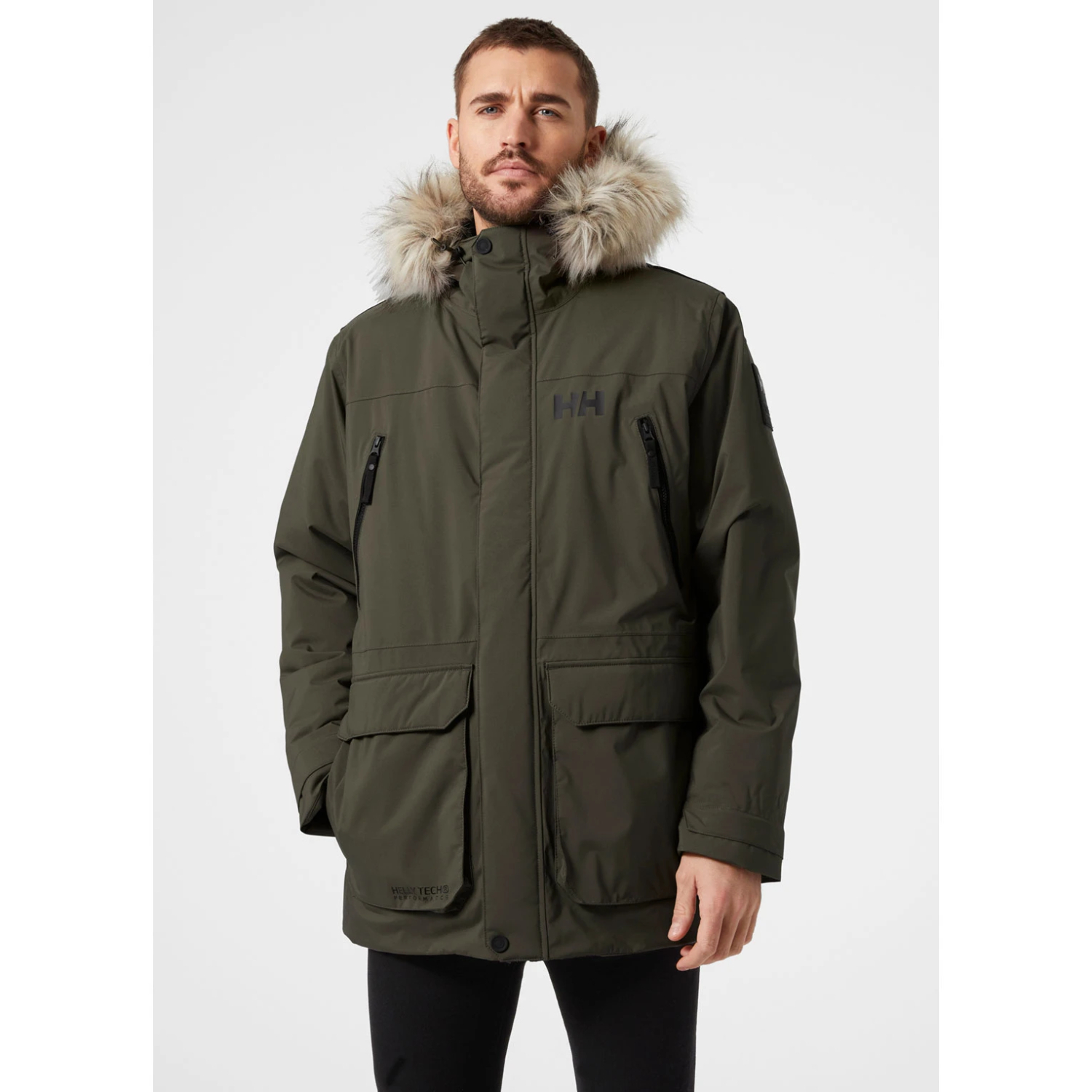 Męska kurtka Helly Hansen Reine Parka utility green - L