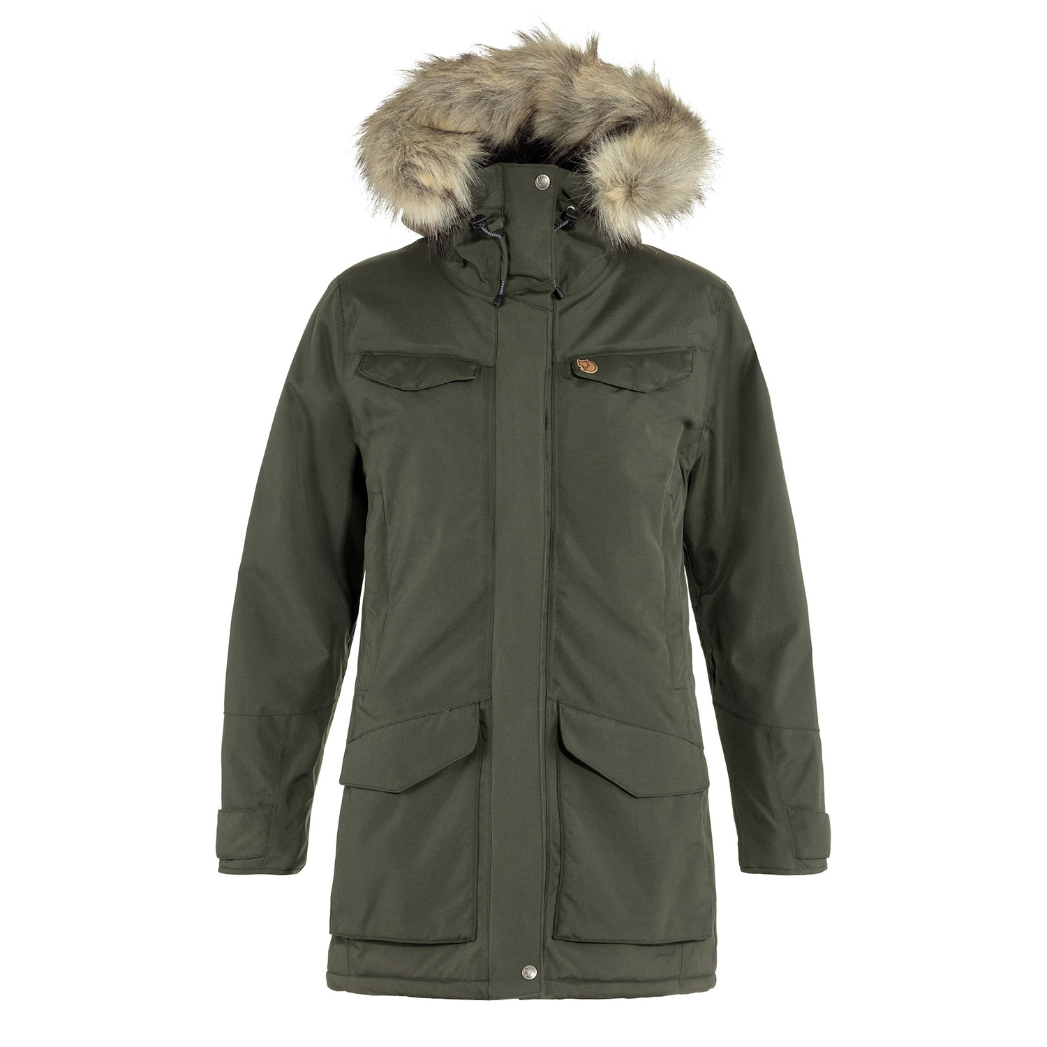 Damska kurtka zimowa Fjallraven Nuuk Parka deep forest - S