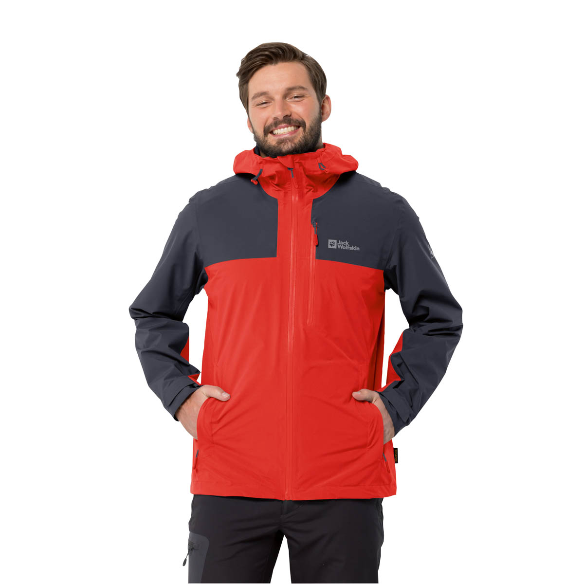 Męska kurtka górska Jack Wolfskin GO HIKE JACKET M strong red - M