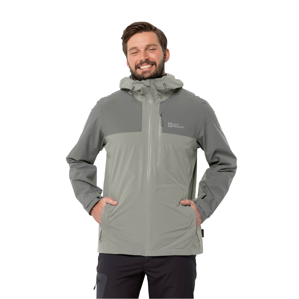 Męska kurtka górska Jack Wolfskin GO HIKE JACKET M misty green - S