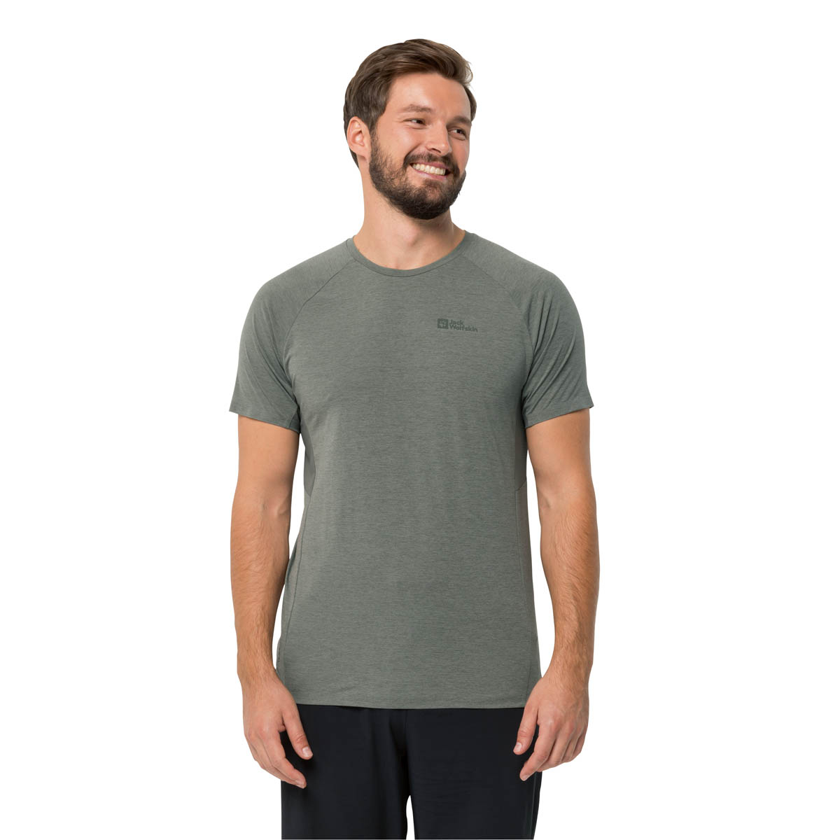Koszulka męska Jack Wolfskin PRELIGHT PRO T M gecko green - S