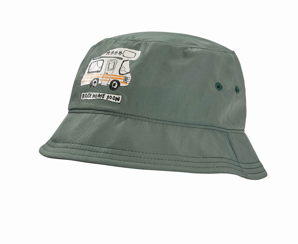 Kapelusz dziecięcy Jack Wolfskin AT HOME BUCKET HAT K hedge green - S