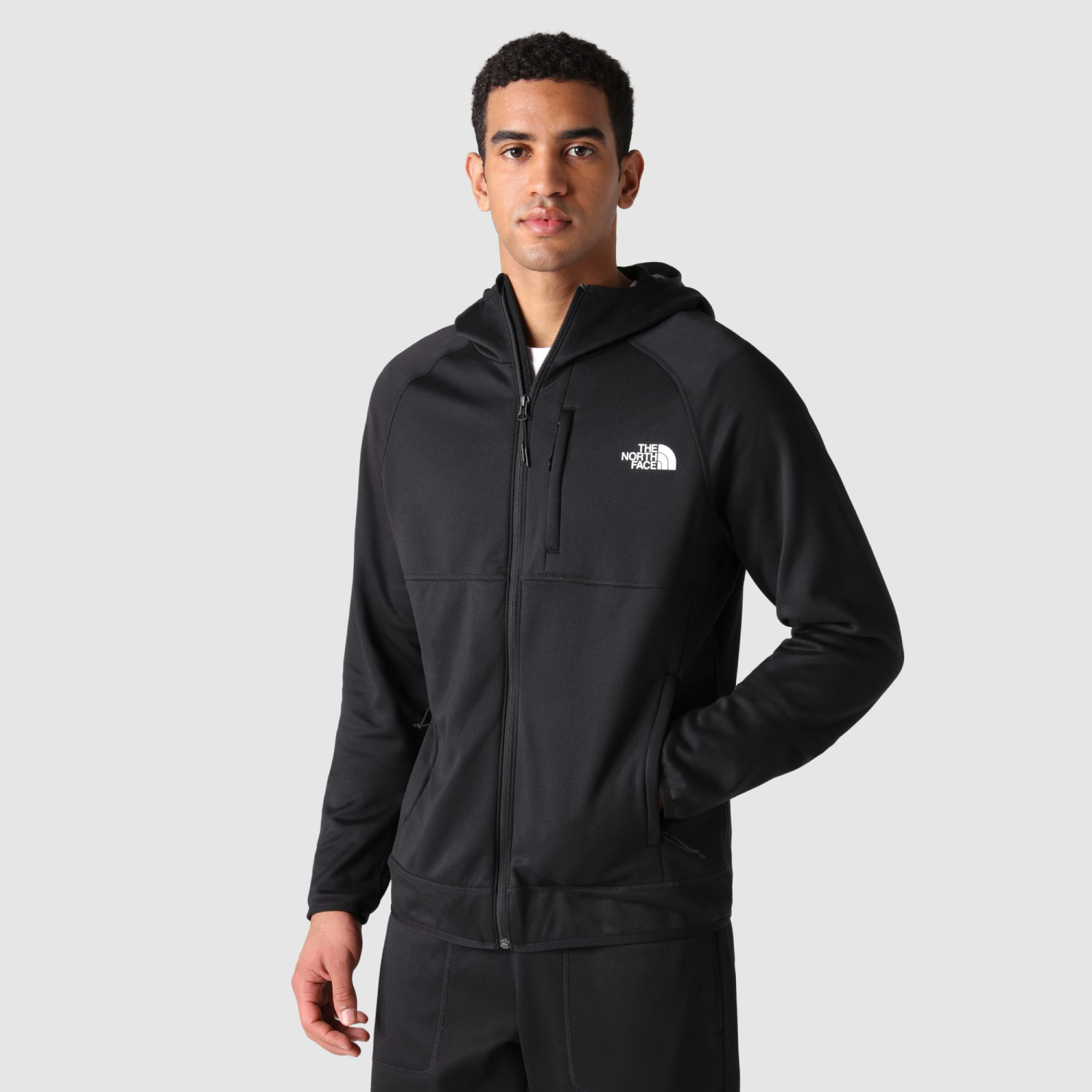 Męska kurtka polarowa The North Face Canyonlands Hoodie black - XL