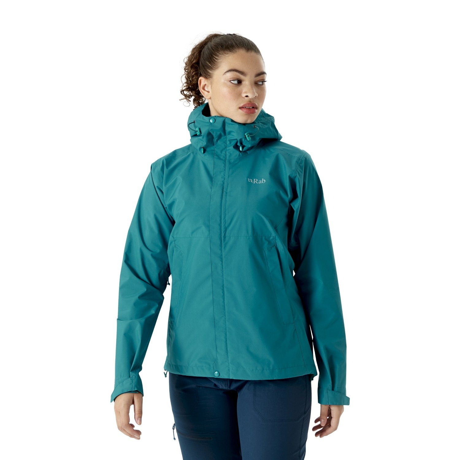 Damska kurtka przeciwdeszczowa Rab Downpour Eco Jacket ultramarine - 8