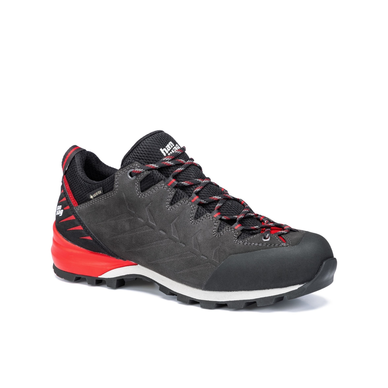 Męskie buty podejściowe Hanwag Makra Pro Low GTX asphalt/red - 9,5