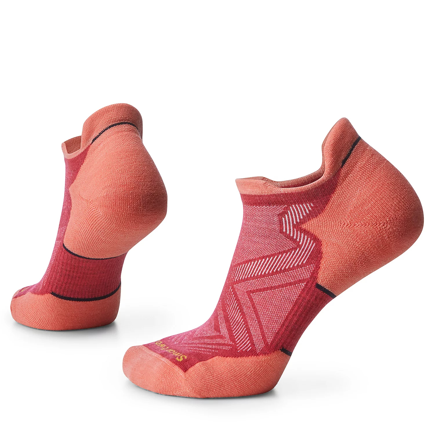 Skarpety do biegania stopki damskie Run Targeted Cushion Low Ankle Socks pomegranate - 34-37