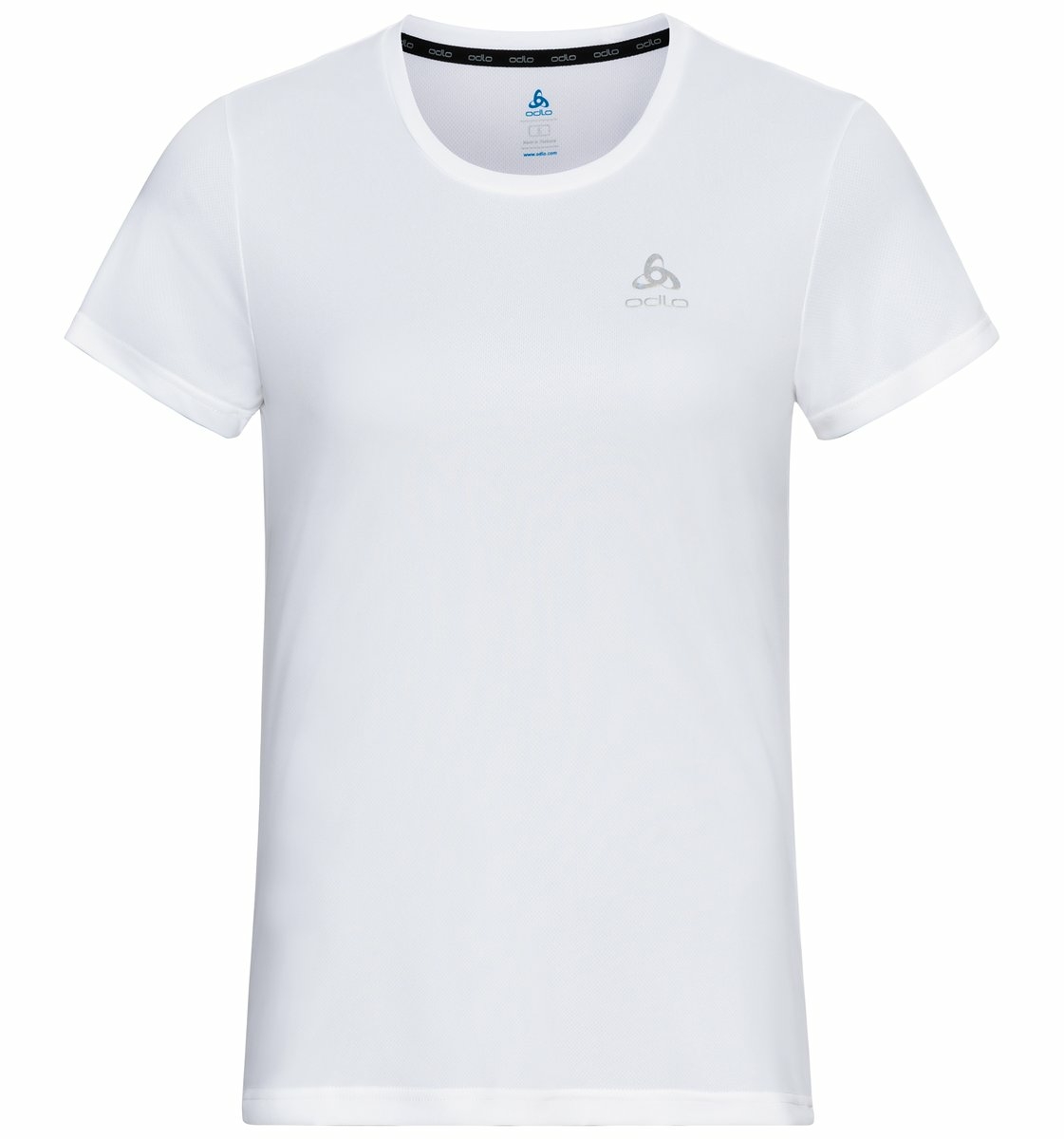 Damska koszulka techniczna Odlo Essential Flyer T-Shirt Crew Neck S/S white - M