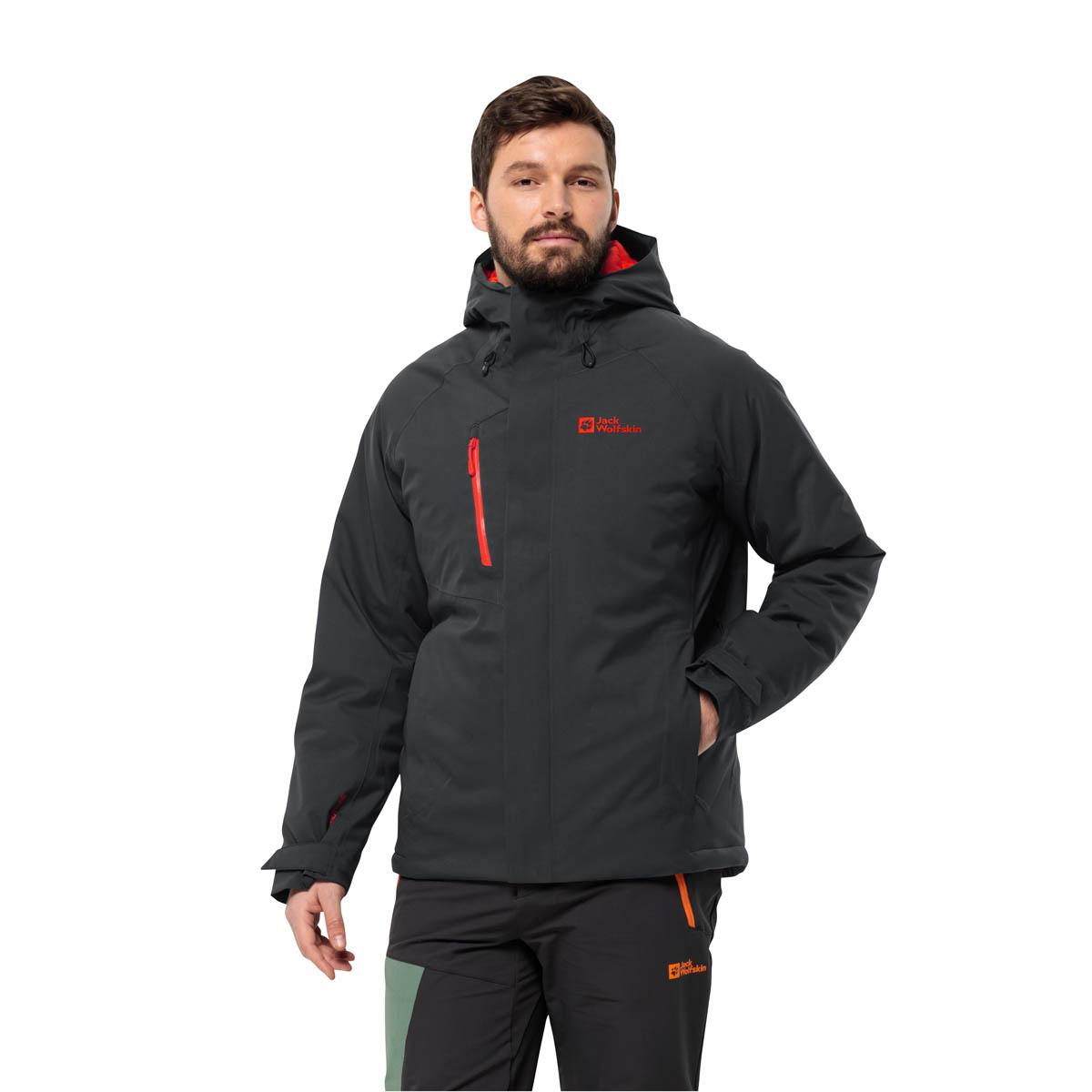 Męska kurtka hadshellowa Jack Wolfskin TROPOSPHERE INS JKT M phantom - S