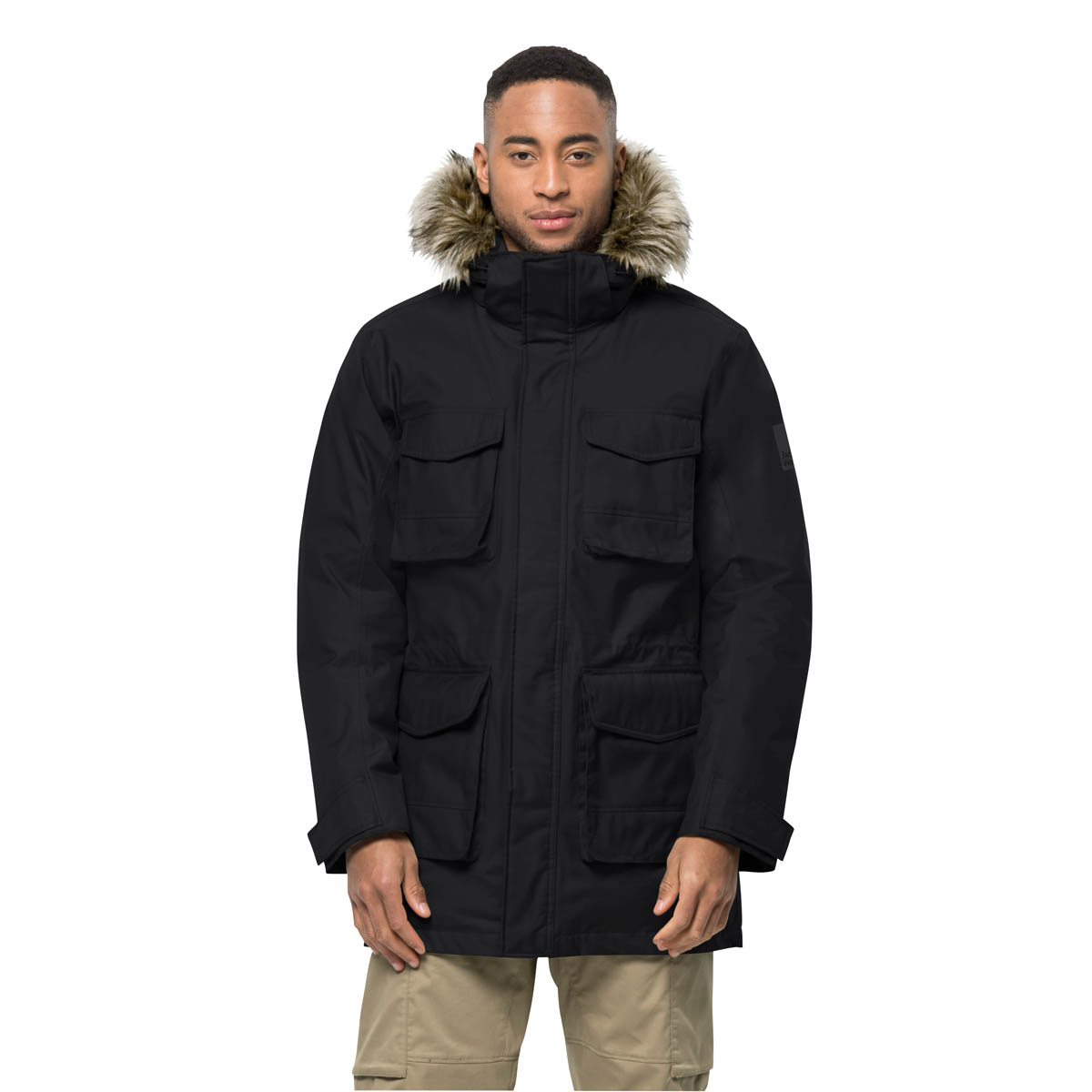Męska parka Jack Wolfskin WINTERFROST DOWN PARKA M black - M