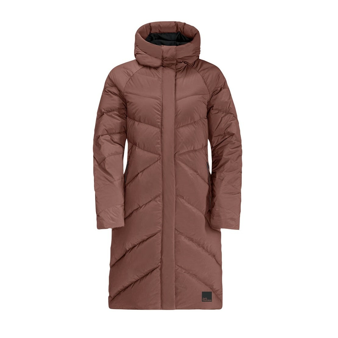 Damski płaszcz puchowy Jack Wolfskin MARIENPLATZ COAT W wild ginger - XS