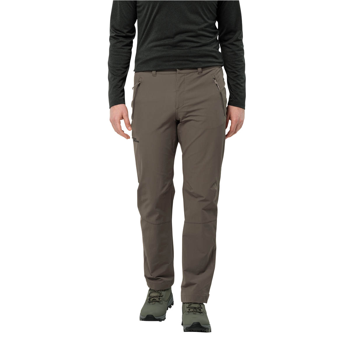 Męskie spodnie softshellowe Jack Wolfskin ACTIVATE XT PANTS M cold coffee - 46