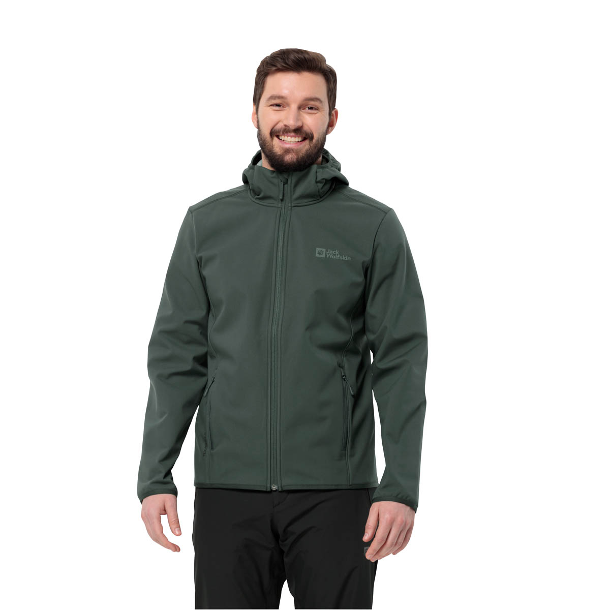 Męska kurtka softshellowa Jack Wolfskin BORNBERG HOODY M black olive - M