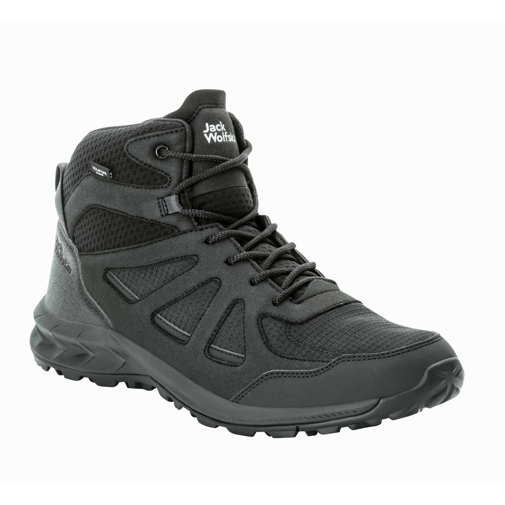 Buty męskie turystyczne Jack Wolfskin WOODLAND 2 TEXAPORE MID M black - 39,5