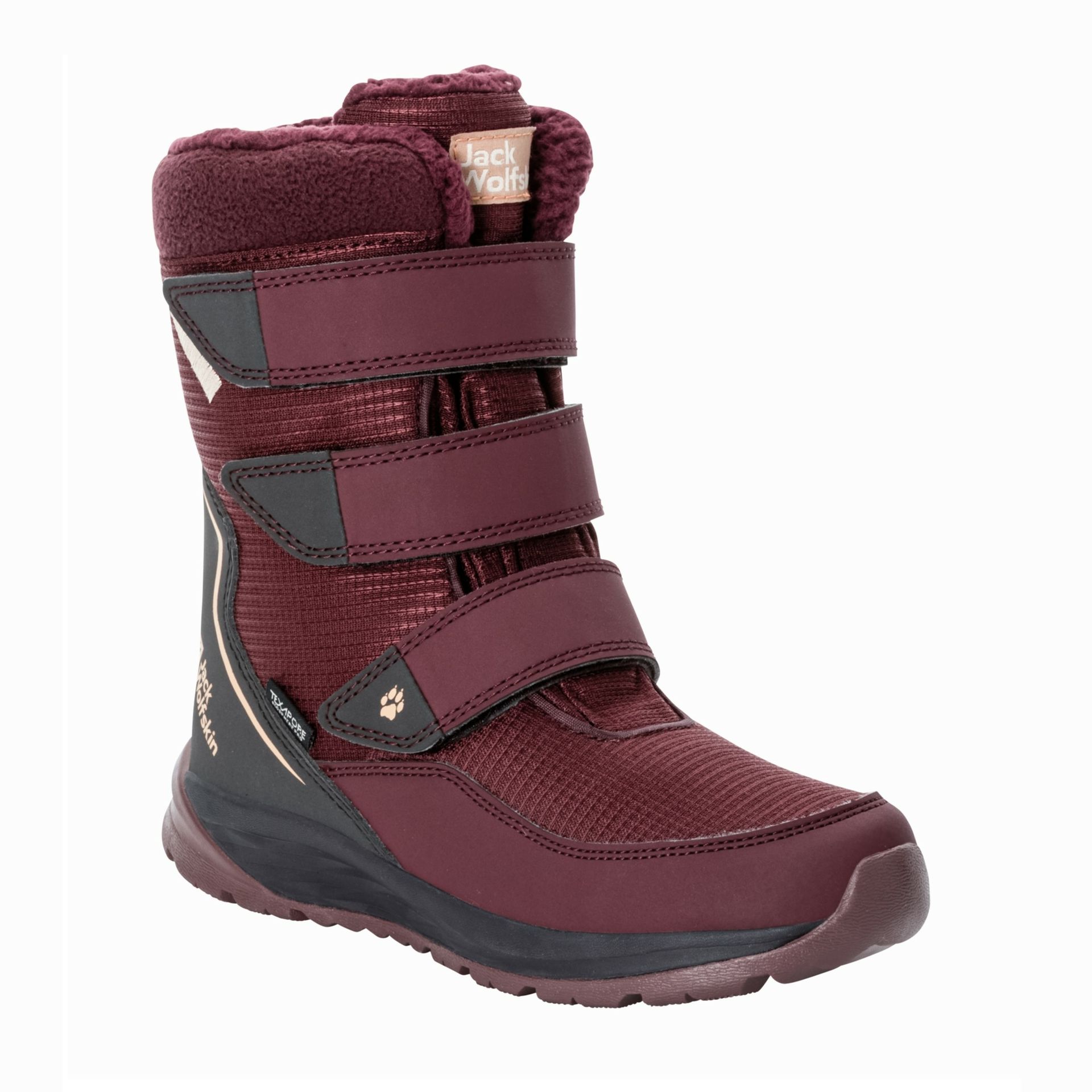 Buty zimowe dla dzieci Jack Wolfskin POLAR BOOT TEXAPORE HIGH VC K boysenberry - 37