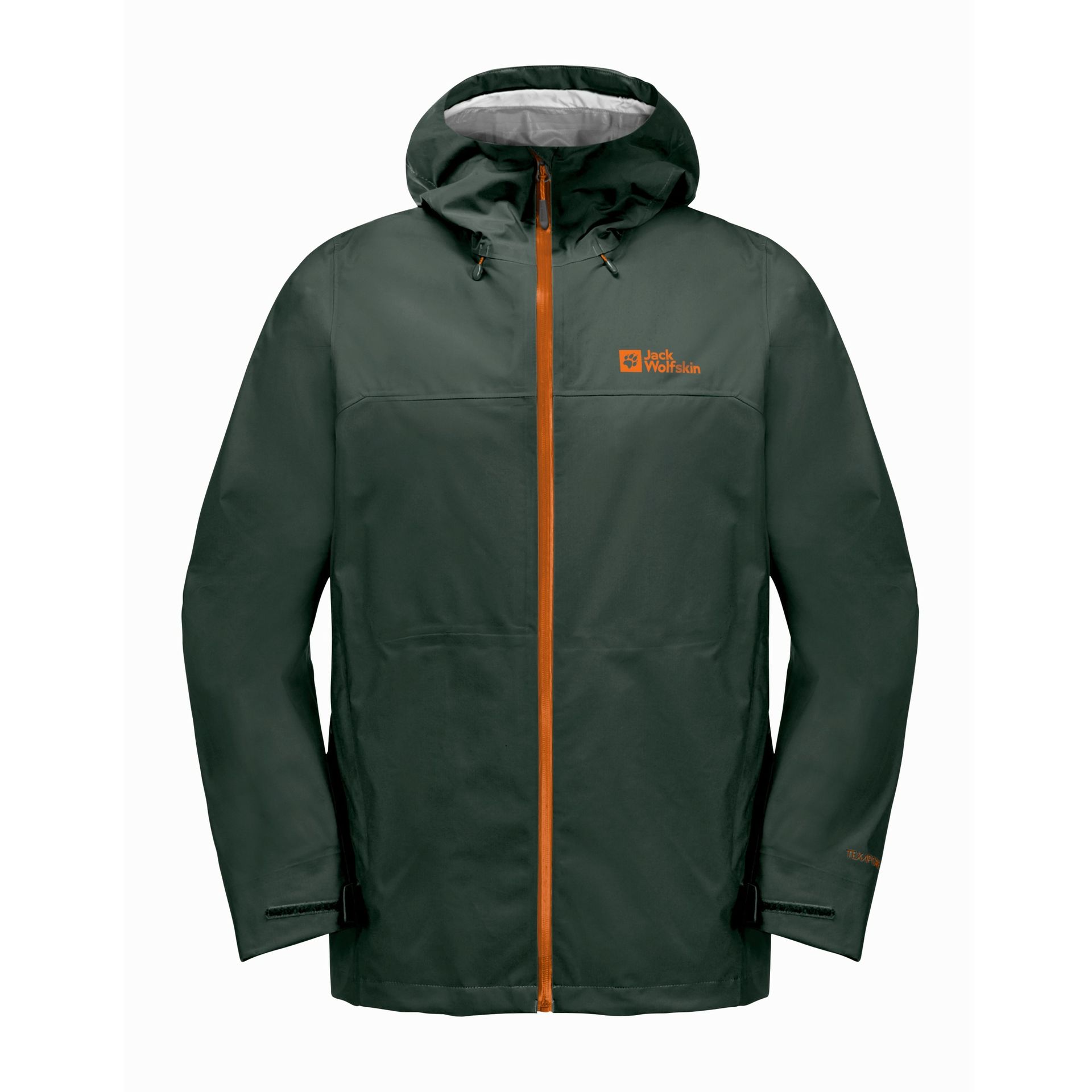 Męska kurtka przeciwdeszczowa Jack Wolfskin HIGHEST PEAK 3L JKT M black olive - S