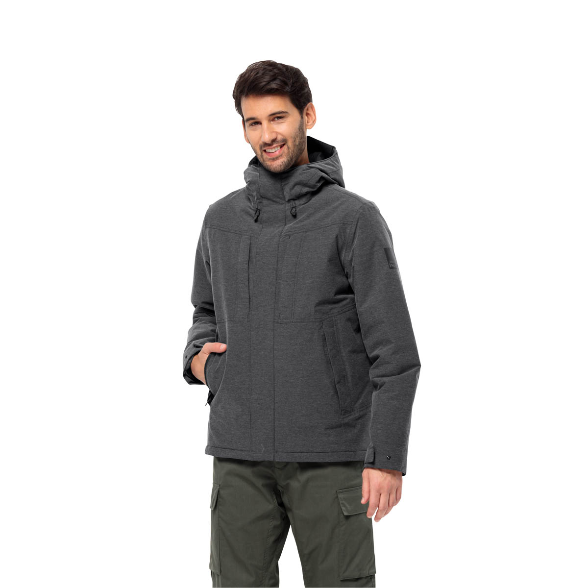 Męska kurtka zimowa Jack Wolfskin SNOWY PARK JKT M black - XL