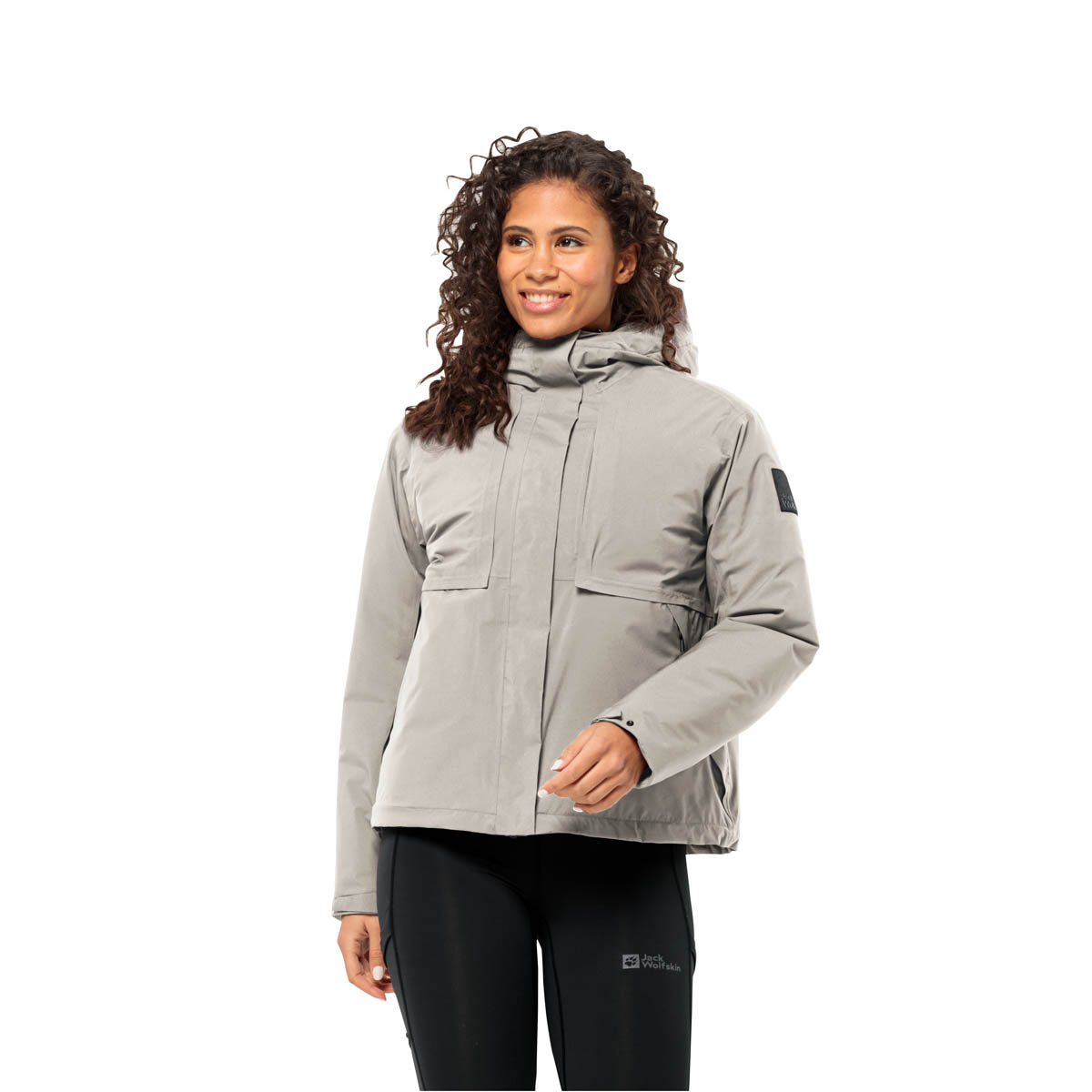 Damska kurtka ocieplana Jack Wolfskin WANDERMOOD JKT W dusty grey - XXL