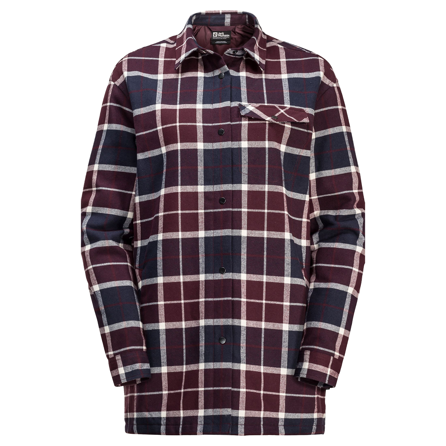 Damska koszula flanelowa Jack Wolfskin VAN VIEW SHIRT W boysenberry 41 - XS