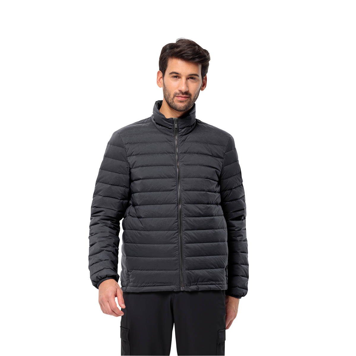 Męska kurtka puchowa Jack Wolfskin ARCADEN JKT M phantom - S
