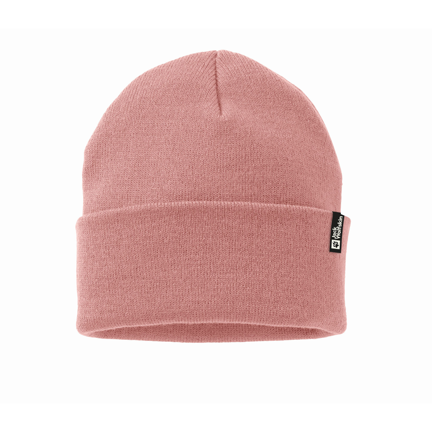 Czapka Jack Wolfskin RIB BEANIE blush powder - ONE SIZE