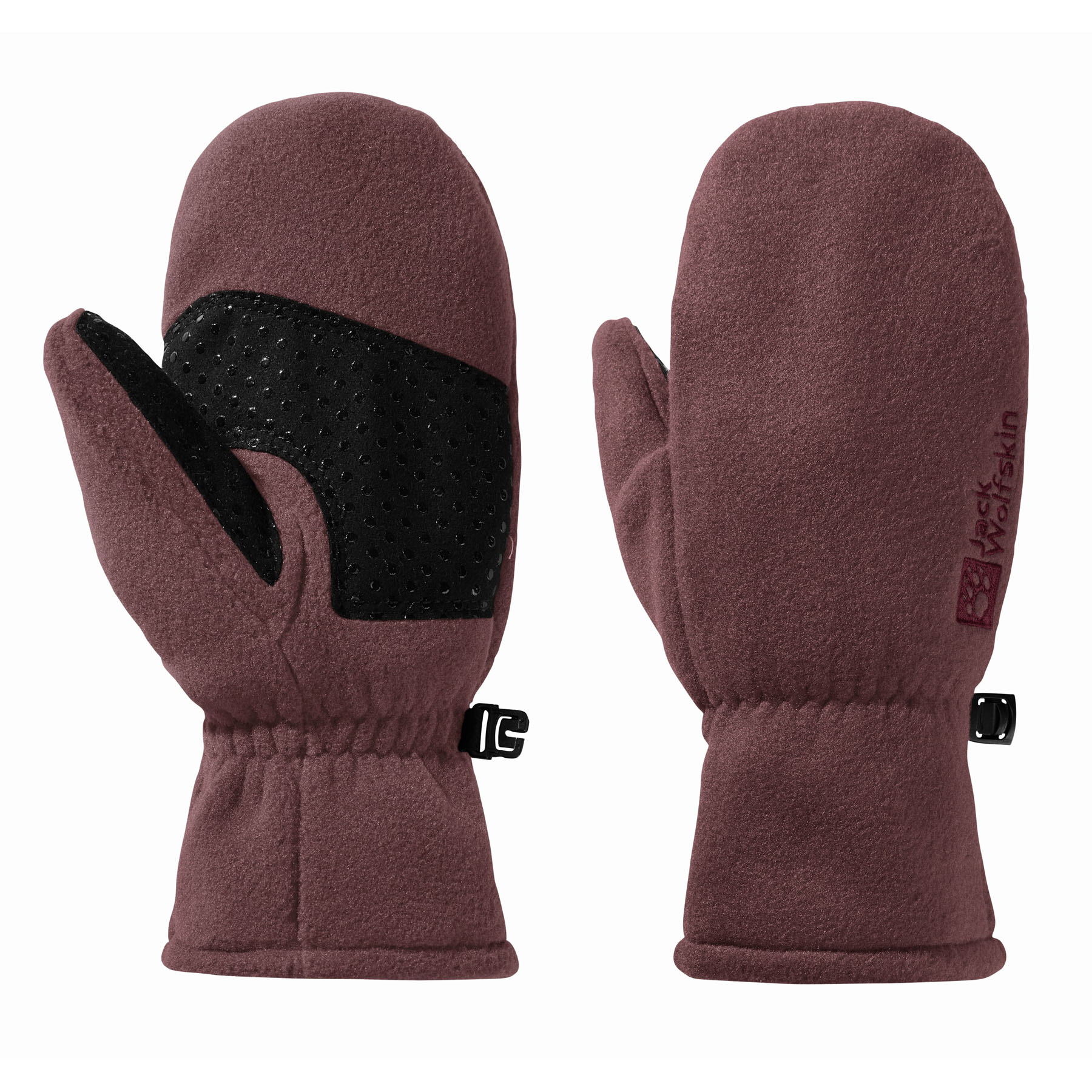Dziecięce rękawiczki polarowe Jack Wolfskin FLEECE MITTEN K boysenberry - 92